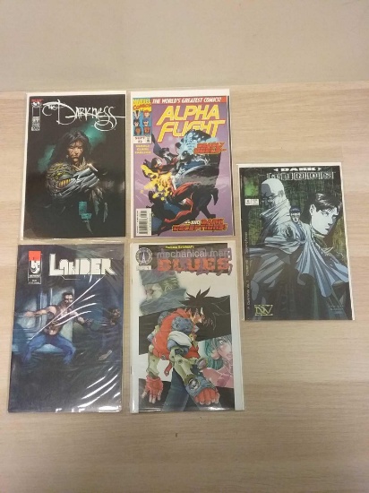 5 Count Lot Of Vintage Comic Books
