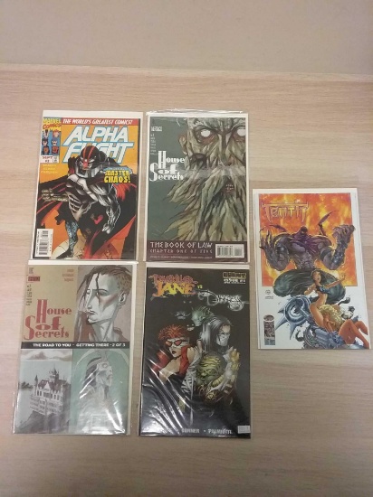 5 Count Lot Of Vintage Comic Books