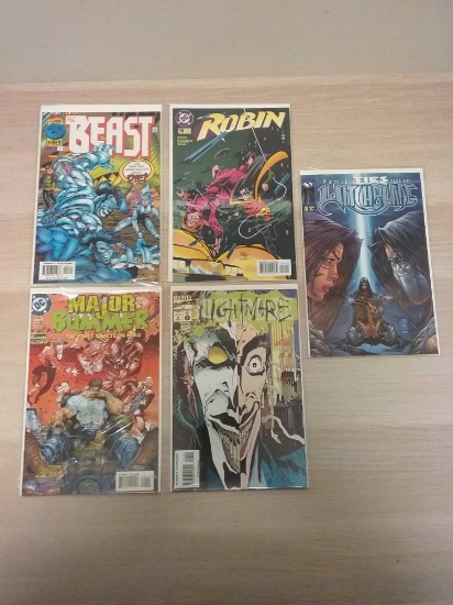 5 Count Lot Of Vintage Comic Books