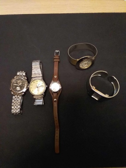 Lot Of 5 Watches From Estate - As Found