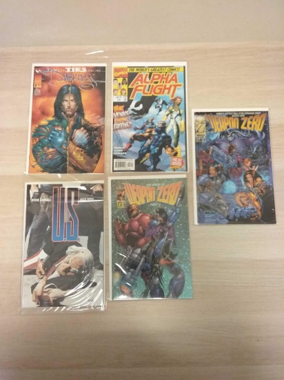 5 Count Lot Of Vintage Comic Books