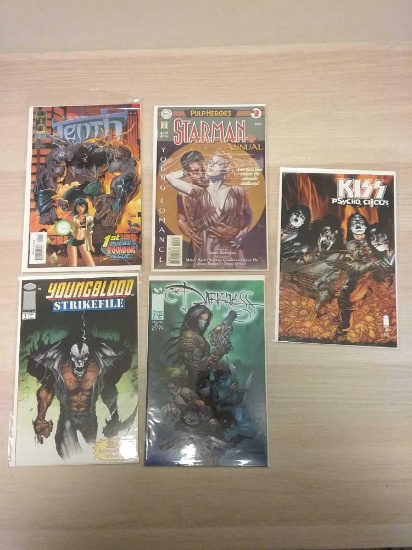 5 Count Lot Of Vintage Comic Books