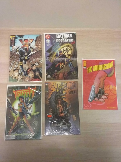 5 Count Lot Of Vintage Comic Books