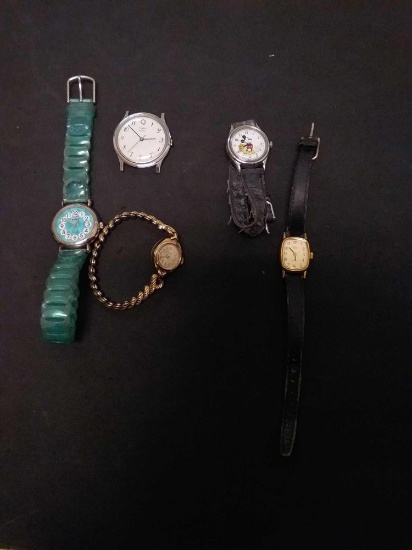 Lot Of 5 Watches From Estate - As Found