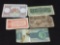 Lot of 5 Unresearched Foreign Bank Note Paper Currency Bills