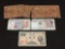 Lot of 5 Unresearched Foreign Bank Note Paper Currency Bills