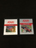 Lot of 2 Vintage ATARI Game Program Cartidges