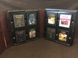 Lot of 8 ATARI Game Program Cartitdges in Book Display