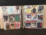 Binder Full of Vintage Hockey Cards and Memorabilia with Autographs