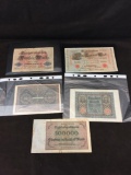 Collection of Pre-WWI German Paper Currency Notes