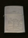 Vintage Silver Tone Camel Cigarettes Zippo Lighter