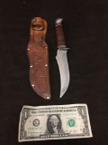 Vintage Schrade-Walden USA no. 148 Fixed Blade Knife w/ Sheath