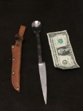 Vintage Knife and Spoon Combo Camping Set w/ Sheath