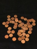 Collection of 1960s Pennies From Estate