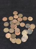 Mixed-Date Lot of Wheat Pennies From Estate