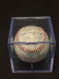 Rare 1970 or 1971 Cleveland Indians Team Signed Baseball w/ 23 Signatures Autographs