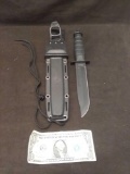 Defender Brand Military Style Fixed Blade Knife w/ Sheath