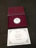 US Mint 90% Silver Commemorative Half Dollar Proof Coin 1732-1982