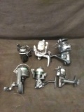 Lot of 6 For Parts or Repair Fishing Reels