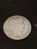 1906-D 90% Silver Barber Half Dollar US Silver Coin