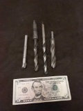 Lot of 4 High End Drill Bits From Estate