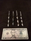 Lot of 4 High End Drill Bits From Estate