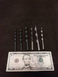 Lot of 6 High End Drill Bits From Estate
