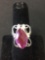 New! Gorgeous Faceted Detailed Pink Fire Topaz Sterling Silver Ring Band-Size 6 SRP $ 49