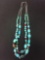 New! Gorgeous Large Turquoise Nuggets w/ Coral & Turquoise Chips Accents Double Strand 18