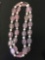 New! Gorgeous AAA Quality Large Rose Quartz Beads w/ 8mm Freshwater Pearl Accents 26