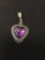 Heart Fashioned Amethyst Cabochon Featured 0.75