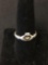 Claddagh Design 8.5mm Wide Tapered Sterling Silver Ring Band w/ 14Kt Gold Heart Accent