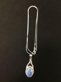 New! Gorgeous Two-Tier Faceted Opalite 1.5
