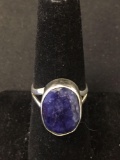New! Awesome African Natural Sapphire Sterling Silver Ring Band-Size 7 SRP $ 39