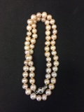 New! Gorgeous 7-8mm Peach & Pink Freshwater Pearl 18