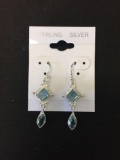 New! Detailed Two-Tier Blue Topaz 1 3/8
