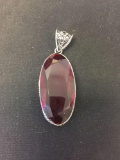 New! Gorgeous Large Detailed Faceted Red Garnet 2.25