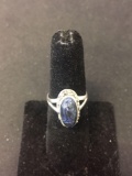 New! Awesome Dainty Detailed Sodalite Sterling Silver Ring Band-Size 6 SRP $ 29