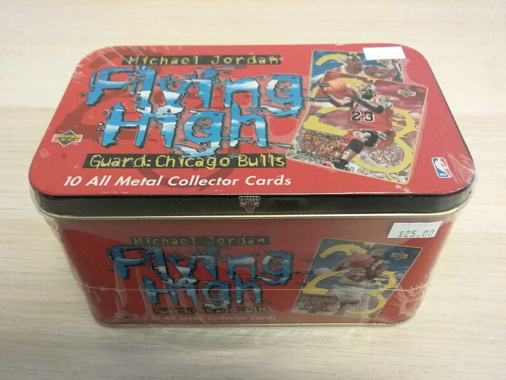 1996 Sealed Upper Deck Michael Jordan Flying High Guard: Chicago Bulls Tin  - 10 All Metal Collector | Online Auctions | Proxibid