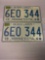 Vintage 1968 Minnesota License Plates