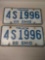 Vintage 1969 Ohio License Plates