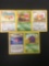 Lot of 5 Vintage 1st Edition Pokemon Cards