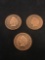 Lot of 3 United States Indian Head Pennies