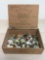 Lot of Vintage Buttons in Cigar Box