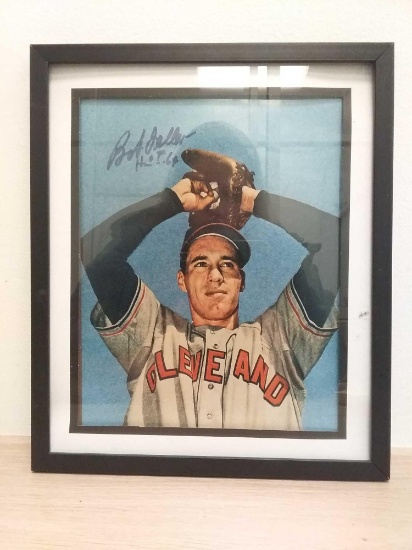 Authentic Signed Autographed Bob Feller 8x10 Color Photograph Framed