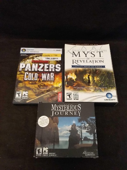 Lot of 3 PC Games with original Boxes and Manuals From Estate