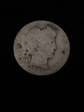 1902 United States Barber Quarter - 90% Silver Coin