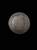 1896 United States Barber Quarter - 90% Silver Coin