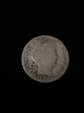 1900 United States Barber Quarter - 90% Silver Coin