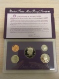 1990 United States Mint Proof Coin Set - w/ CoA